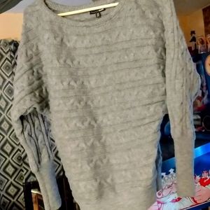 Fashion Nova Gray Over-Sized Sweater